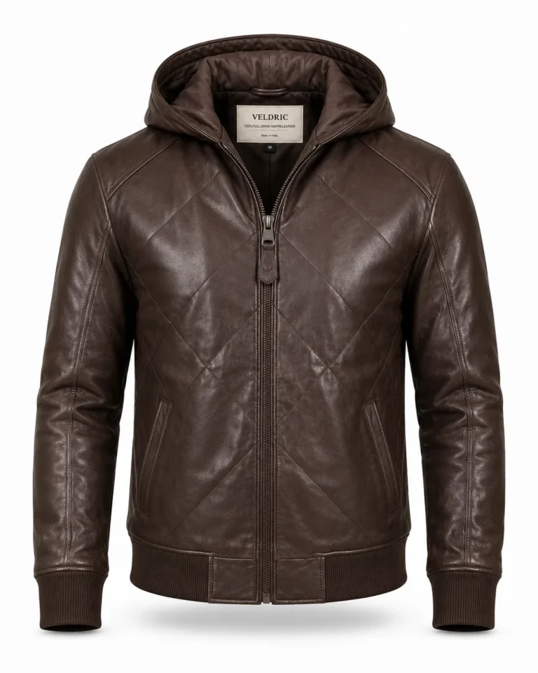 Aquila Hooded Leather Jacket