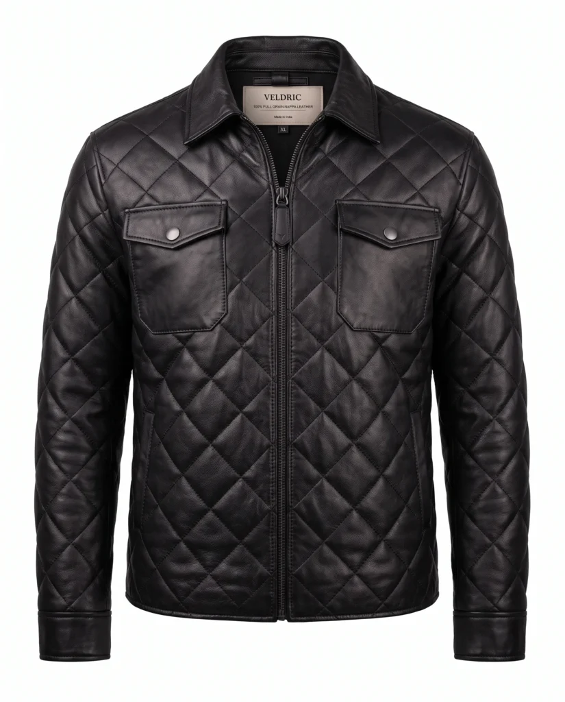 Europa Quilted Leather Jacket