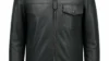 VELDRIC Galileo olive green Nappa leather jacket front view