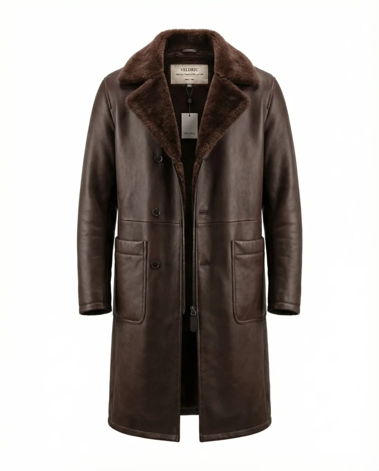 Halley Long Leather Coat