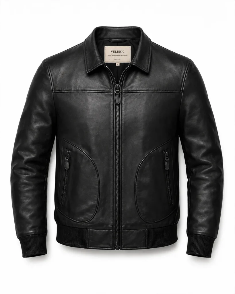 Hyperion Leather Bomber Jacket