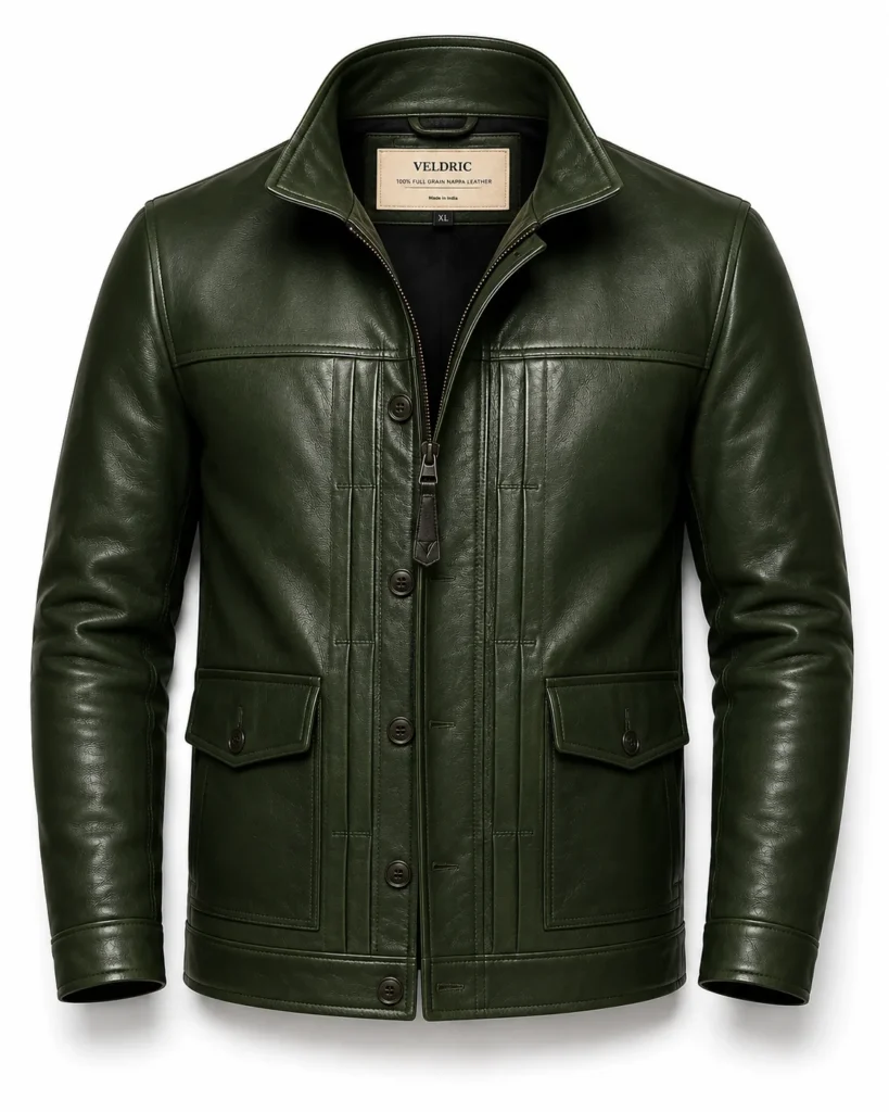 Io Leather Field Jacket