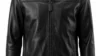 VELDRIC Sirius deep jet black bomber Nappa leather jacket front view