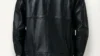 VELDRIC Vega deep jet black bomber Nappa leather jacket front view